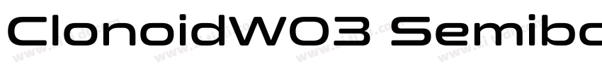 ClonoidW03 Semibold字体转换